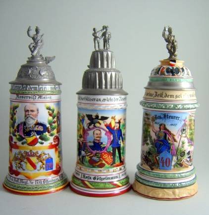 Porzellan Reservistenkrüge – Foto 1