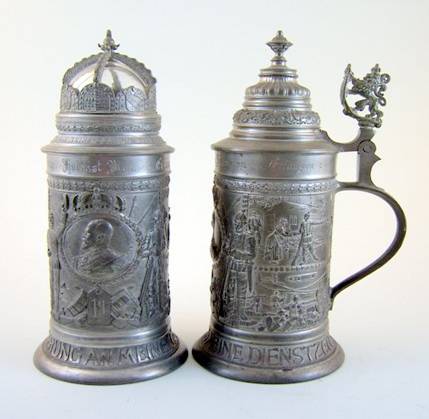 Zinn Reservistenkrüge – Foto 1